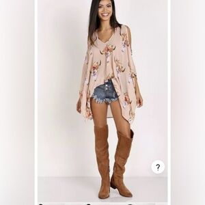 Show Me Your Mumu Peta Boo Tunic Frida Bullhead XS XSmall  BOHO Cowgirl women’s